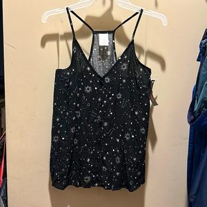 NWT Black Constellations Tank